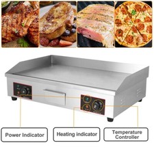 Elektrogrill 73x40cm Tischgrill Elektrische Grillplatte Griddleplatte Barbecue