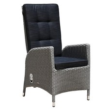 Gartensessel - grau - verstellbar