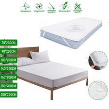 Matratzenschoner Wasserdicht Atmungsaktive Matratzenbezug Elastisch Waschbar NEU