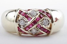 Rubin Ring Brillanten