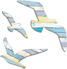 Strand-Wanddekor 3er Set aus