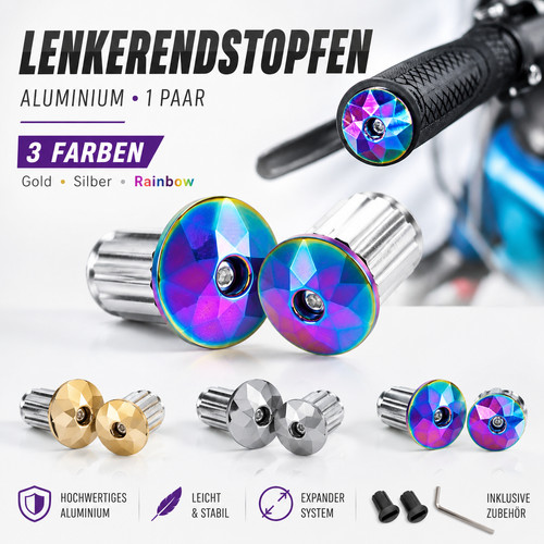 Lenkerendstopfen aluminium - lenkerendstopfen, 1