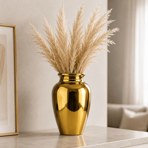 Keramik vase gold cm - vase,