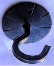 Metal Deckenhaken Wandhaken Seilhaken Garderoben Haken schwarz