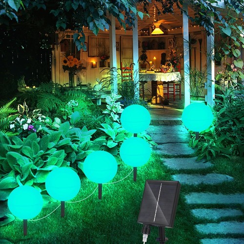 Solarkugel gartenampen - 6x,