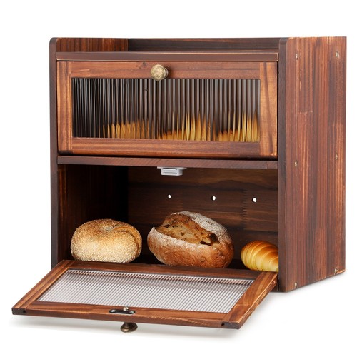 Holz brotkasten mit - brotkasten,