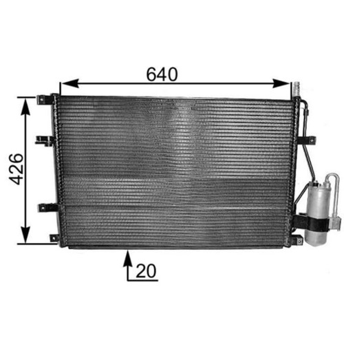 Kondensator klimaanlage mahle - kondensator,