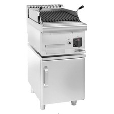 GGM Gastro Gas Lavasteingrill - 5,5 kW - Grillrost neigbar - inkl. Unterbau mit