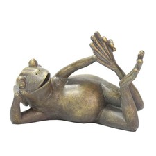Yoga-Frosch-Statue