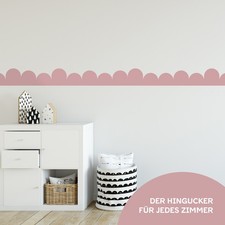 Bordüre Scandinavisch Wandtattoo Kinderzimmer Wandaufkleber Folie Baby Y034 