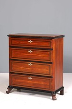 Edle Louis Philippe Kommode um 1880 Biedermeier Antik Mahagoni Sideboard
