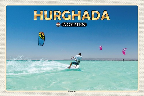 Holzschild 18x12 hurghada - 18x12,