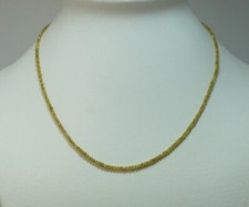 facettierte gelb Diamanten Kette