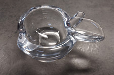 Briefbeschwerer Apfel Schale Kristallglas Vintage ART VANNES FRANCE  wie neu