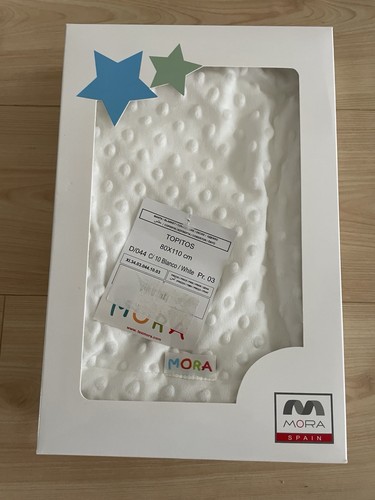 Babydecke baby mora - weiß, neu