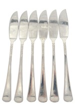 AUERHAHN Besteck Set 6x Buttermesser Silber Edelstahl Klassisch Modern