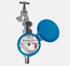 Garten Zapfhahnzähler Wasserzähler 1/2" 110mm Eichung 2022 Wasseruhr frostsicher