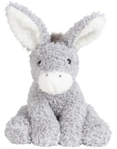 Esel sitzend 23cm grau