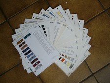 Farbkarten für Peugeot/Talbot