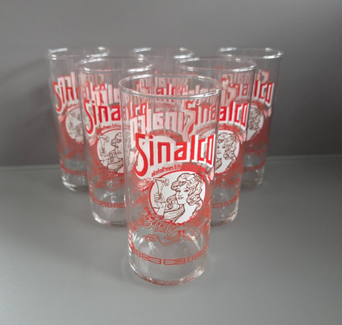 Sinalco retro gläser set 6 - set, (6