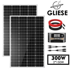 300W Solarmodul Set Solarpanel 12V Monokristallin Inselanlage Wohnmobil Camping