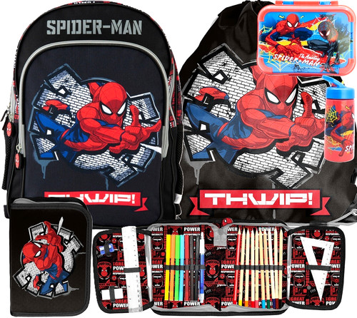 Spiderman schulranzen set 5in1 - spiderman,
