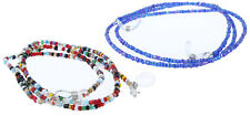 Moderne Glasperlen-Brillenkette mit Gummischlaufe + Stopper | NEU | vers. Farben