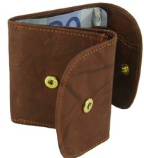 Kleine Leder Damen-, Herrn-, Jugend-, Kinder Geldbörse, Portemonnaie  1 x Schein