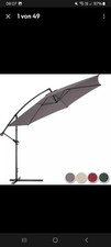 Sonnenschirm  3,50 M Durchmesser  mit Ständer+ Schutzhülle