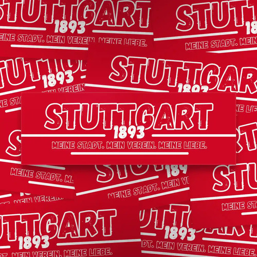 100x stuttgart aufkleber - 100x, aufkleber/