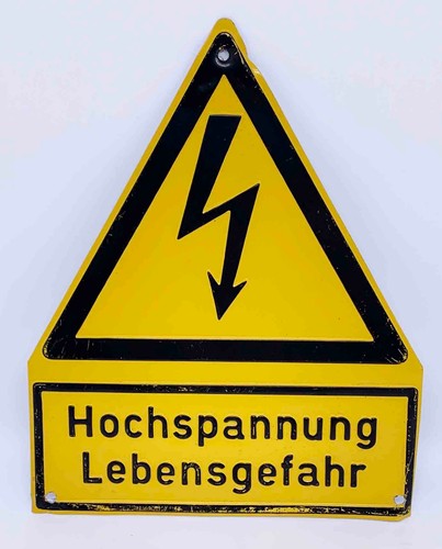 Schild hochspannung - schild,