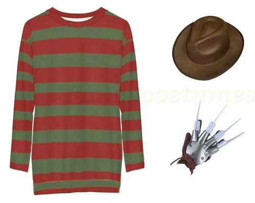 Herren freddy kostüm pullover - freddy,