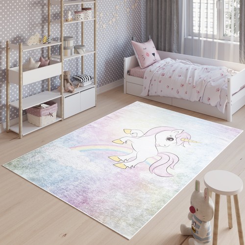 Kinderteppich waschbar einhorn - kinderteppich,