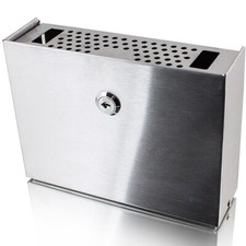 Wandascher Wandaschenbecher Edelstahl Abschließbar Einwurf oben BITUXX