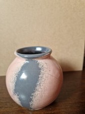 Otto Keramik grau altrose Vase