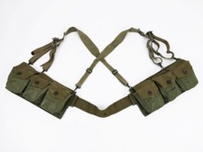 Type WW2 US BAR Ammo Belt + Original Suspenders 1942 Munitions Koppel