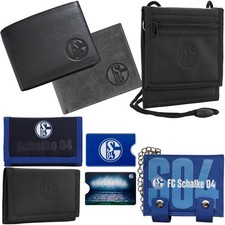 FC Schalke 04 Geldbörse Ledergeldbörse Börse Kette Kartenhülle Brustbeutel S04