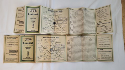 Bvg berlin bus liniennetz - bvg, 1938