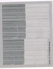 Decals buchstaben - 1:87, "buchstaben