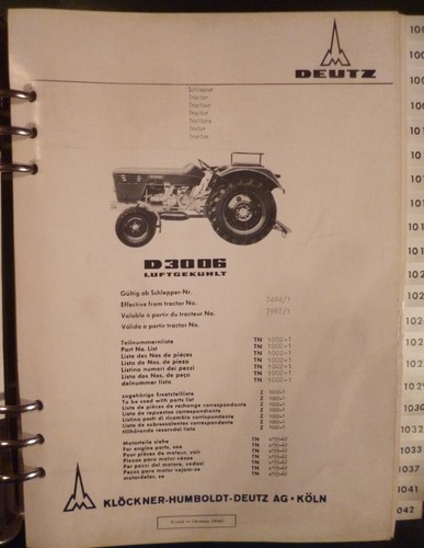Deutz schlepper d3006 - schlepper,