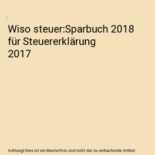 Wiso steuer sparbuch - steuer:sparbuch, 2018