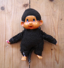 Süßer Vintage Plüschtier Affe Puppen Kult 70er 80er Jahre mit Schwanz selten