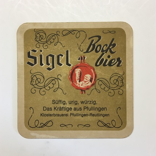 Bierdeckel sigel bock bier - "sigel",