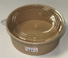  Kraft Salatbox Einweg 1300 ml