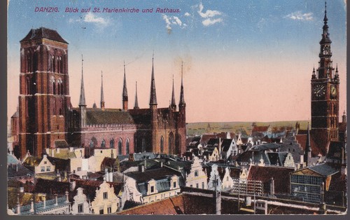 Danzig blick auf st - ak,