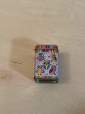 Kleine Dose aus Metall - Eulen