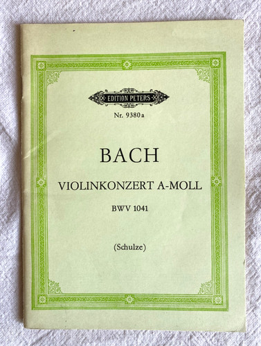Bach violinkonzert a moll - *,