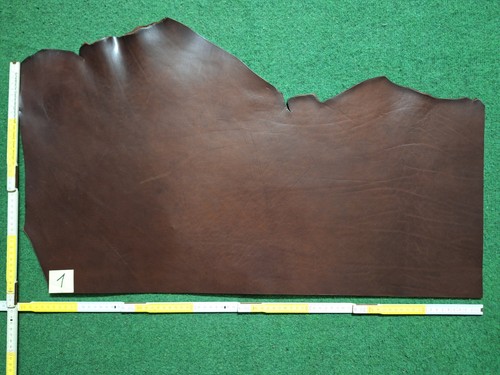 Blankleder dunkelbraun 3mm - blankleder, ca.3mm