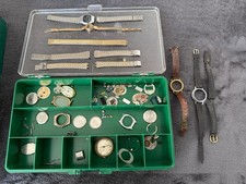 Uhren Ersatzteil Kiste mit