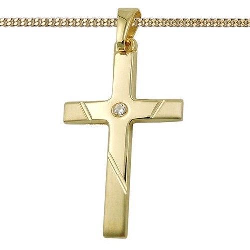 Echt gold 333 gelbgold - gold, kreuz